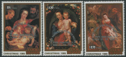 Cook Islands 1986 SG1085-1087 Papal Visit Ovpt +10c Surcharge MNH - Cook