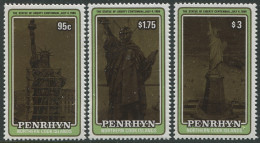 Cook Islands Penrhyn 1986 SG397-399 Statue Of Liberty Set MNH - Penrhyn