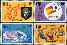 Fiji 1982 SG636-639 World Cup Football Set MNH - Fiji (1970-...)