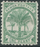 Samoa 1895 SG58 1d Green Palm Tree MNG - Samoa (Staat)