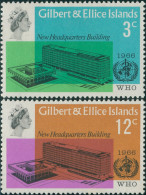 Gilbert & Ellice Islands 1966 SG127-128 WHO Set MNH - Islas Gilbert Y Ellice (...-1979)