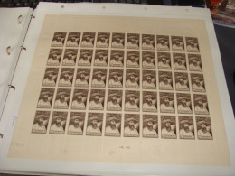 N° 784 En Feuille De 50 Timbres Entières Neuves - Hojas Completas