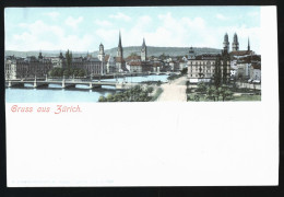 14887 - SUISSE -  GRUSS Aus ZURICH - DOS NON DIVISE - Zürich