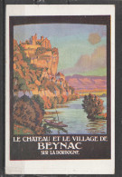 24 - BEYNAC - Le Château Et Le Village De Beynac Sur La Dordogne (reproduction De L' Affiche Par La Cie D' Orléans) - Andere & Zonder Classificatie