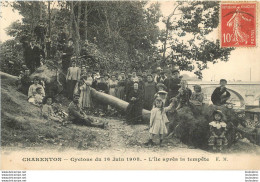 CHARENTON CYCLONE DU 16 JUIN 1908 L'ILE APRES LA TEMPETE - Charenton Le Pont