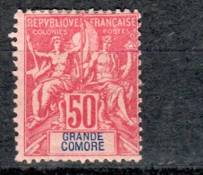 GRANDE COMORE 11 * MH - Sage (1897) - Neufs