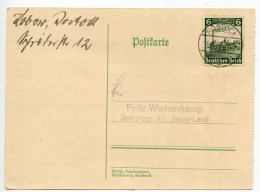 Germany 1935 Postcard; Rostock To Schiplage; 6pf. Railroad Centenary, “The Eagle” - Brieven En Documenten