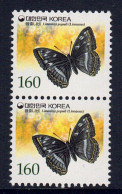 Corée Du Sud // 2002 // Papillons, Série Courante Paire 2 Timbres Neufs **Y&T 2034A - Korea (Süd-)