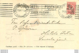 HELSINGFORS HELSINKI FINLANDE ENTIER POSTAL 1912 - Ganzsachen