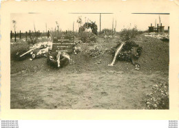 ICI REPOSENT DES SOLDATS ALLEMANDS INCONNUS ET NON RECONNUS  WW2 PHOTO ORIGINALE  FORMAT 9 X 6 CM - Krieg, Militär