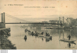 CONFLANS FIN OISE LA PECHE A LA LIGNE PECHEURS - Andere & Zonder Classificatie