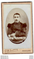 CDV SOLDAT REGIMENT N°107 PHOTO BERTHEG ANGOULEME - War, Military