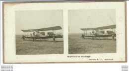 AVION SOPWITCH AU DECOLLAGE EDTION S.T.L. PHOTO STEREO SUR CARTON 16.50 X 8.50 CM - Aviazione