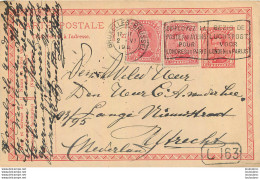 BRUXELLES 1920  CARTE ENTIER POSTAL - Cartoline 1909-1934