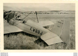 AUXERRE 1950 AVION BLANCHET CHAPEAU MOTEUR SALMSON  PHOTO 9 X 6 CM - Luftfahrt