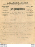 A LA CORDE SANS BOUT NOE CHARENTON ET FILS A PITHIVIERS DECES DU PERE - 1900 – 1949