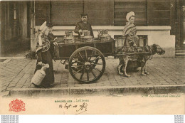 ATTELAGE DE CHIEN BRUXELLES LAITIERES  1904 - Honden