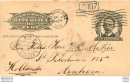 TARJETA POSTAL REPUBLICA DE CUBA 1913 - Lettres & Documents