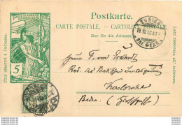 SUISSE ZURICH ENTIER POSTAL 1900 - Ganzsachen