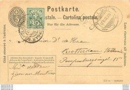 SUISSE 1906 ENTIER POSTAL - Stamped Stationery