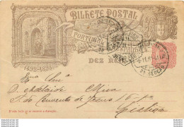 PORTUGAL BILHETE POSTAL 1898  ENTIER POSTAL - Entiers Postaux
