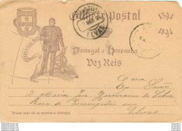 PORTUGAL 1894 - Entiers Postaux