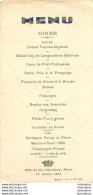 MEAUX SEINE ET MARNE MENU  HOTEL DU DUC D'AQUITAINE  JANVIER 1934 - Menus