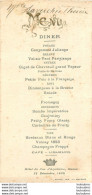 MEAUX SEINE ET MARNE MENU  HOTEL DU DUC D'AQUITAINE  DECEMBRE 1930 - Menu