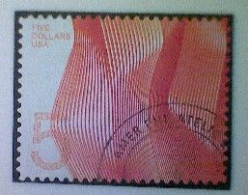 United States, Scott #4719, Used(o), 2012, Waves, $5, Light And Dark Orange - Usados