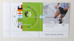 ARGENTINE ARGENTINA MNH** 2002  FOOTBALL FUSSBALL SOCCER CALCIO VOETBAL FUTBOL FUTEBOL FOOT FOTBAL - Unused Stamps