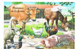 France Farm Animals Sheet MNH 2004 - Nuovi