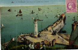 France > [35] Ille Et Vilaine > Cancale - Le Phare Et La Jetée De  La Houle - 7638 - Cancale