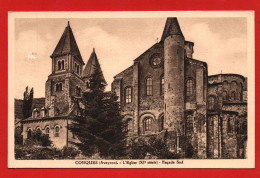 (RECTO / VERSO) CONQUES - L' EGLISE - FACADE SUD - CPA - Andere & Zonder Classificatie