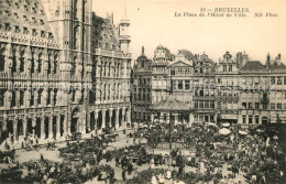 73340476 Bruxelles Bruessel Place De L Hotel De Ville Bruxelles Bruessel - Andere & Zonder Classificatie