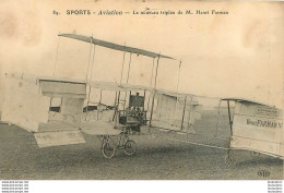 SPORTS AVIATION LE NOUVEAU TRIPLAN DE HENRI FARMAN - ....-1914: Précurseurs