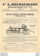 PUBLICITE ETS A. BOURGUIGNON POLYSOCS TRACTEES A RELEVAGE AUTOMATIQUE CHARRUE TRISOC AGRICULTURE - Publicités