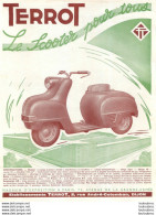 PUBLICITE  SCOOTER ET MOTOCYCLETTE  TERROT - Publicidad