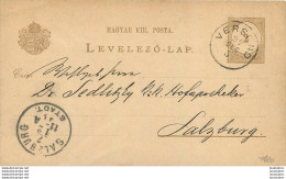 HONGRIE  ENTIER POSTAL 1897 - Entiers Postaux