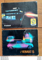 NOTICE ENTRETIEN RENAULT 5 COMPOSE DE 2 LIVRETS 1986 - Cars