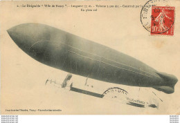 DIRIGEABLE VILLE DE NANCY EN PLEIN VOL - Zeppeline
