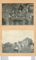 DEUX PHOTOS COLLEES ALLEMANDES FELDPOSTKARTE - Weltkrieg 1914-18