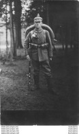 CARTE PHOTO SOLDAT ALLEMAND CASQUE A POINTE - Guerre 1914-18