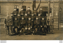 CARTE PHOTO SOLDATS ALLEMANDS CASQUES A POINTE - Guerra 1914-18