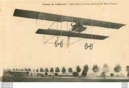 BIPLAN HENRI FARMAN PILOTE PAR LUI MEME CAMP DE CHALONS - ....-1914: Precursors