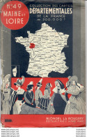 CARTE DEPARTEMENTALE 200 000e BLONDEL LA ROUGERY N°49 MAINE ET LOIRE - Strassenkarten