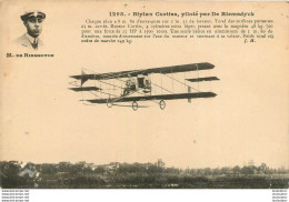 BIPLAN CURTISS PILOTE PAR AVIATEUR RIEMSDYCK - ....-1914: Voorlopers