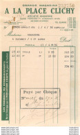 A LA PLACE CLICHY GRANDS MAGASINS FACTURE 04/1936 - 1900 – 1949