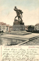 73340467 Bruxelles Bruessel Groupe De Lutteurs Avenue Louise Monument Denkmal Br - Andere & Zonder Classificatie