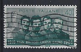 Italy 1966  Cesare Battisti, Damiano Chiesa, Fabio Filzi Und Nazario Sauro (o) Mi.1218 - 1961-70: Usados