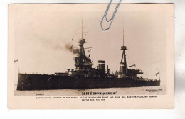 CPA MARINE NAVIRE DE GUERRE CUIRASSE ANGLAIS HMS H.M.S. INVINCIBLE - Warships